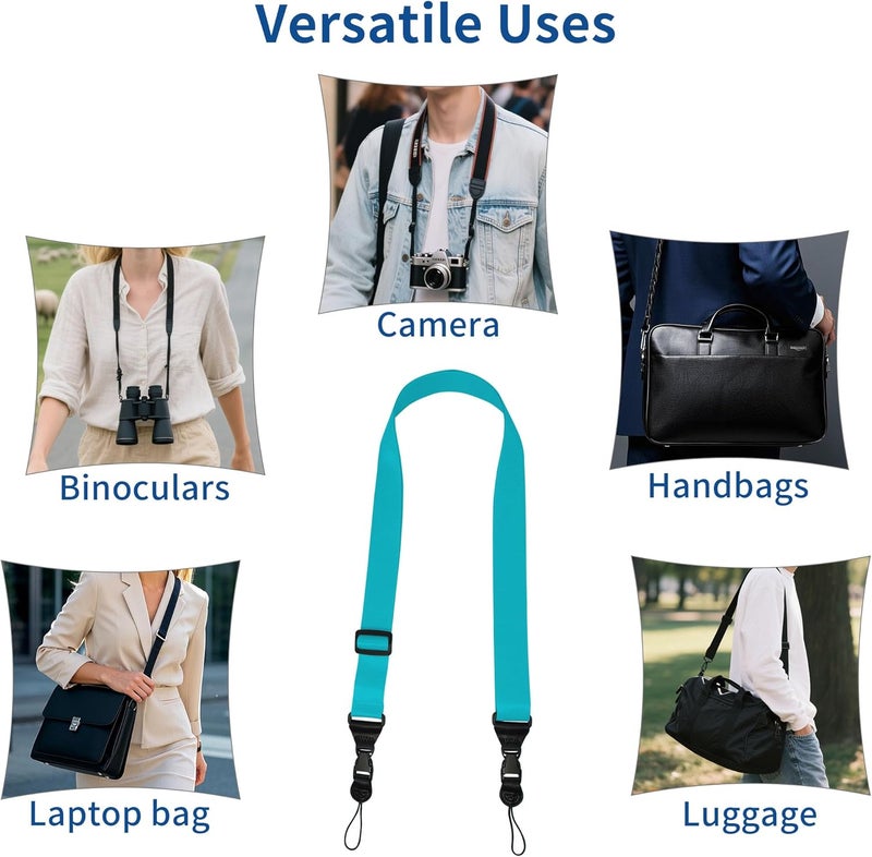 ATLRGISL Adjustable iPad Binocular Camera Strap, Comfortable Shoulder Strap Nylon Neck Lanyard for iPad/Samsung Tablet Case,Crossbody Laptop Luggage Bag (Sky Blue) - Image 5